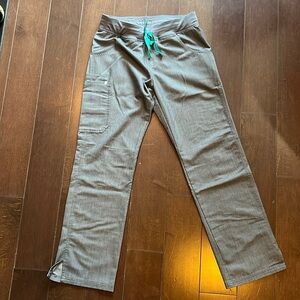 Figs Gray Kade Cargo Scrub Pants